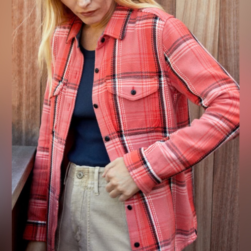 OUTERKNOWN DAWN BLANKET SHIRT Plaid Women's XS - Picture 2 of 5